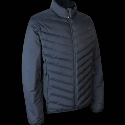 ID herre padded jakke stretch navy str. L