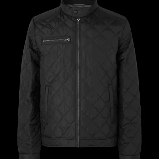 ID herre quilt jakke sort str. S