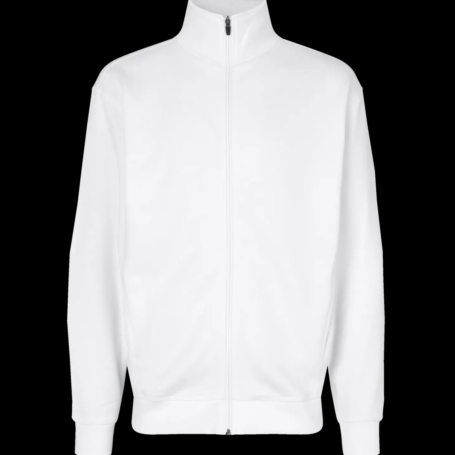 ID herre sweat cardigan hvid str. 2XL