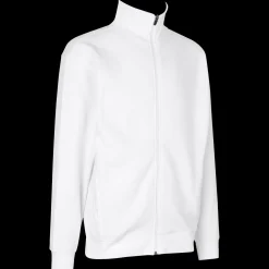 ID herre sweat cardigan hvid str. 2XL