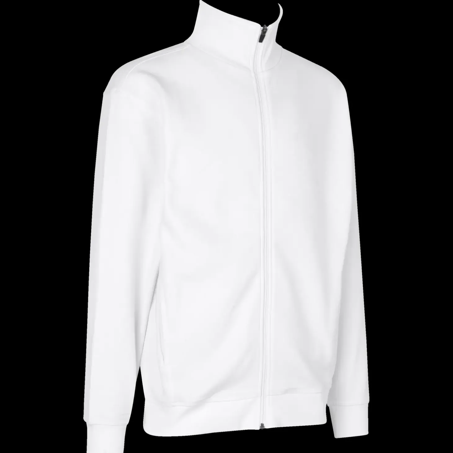 ID herre sweat cardigan hvid str. 2XL