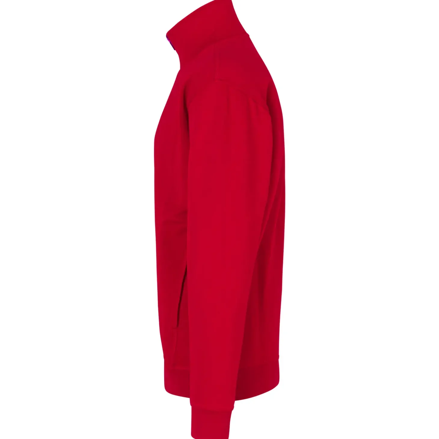 ID herre sweat cardigan rød str. XL