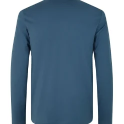 ID Interlock herre langærmet t-shirt indigo str. 2XL