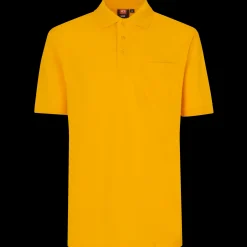 ID klassisk herre poloshirt gul str. 2XL
