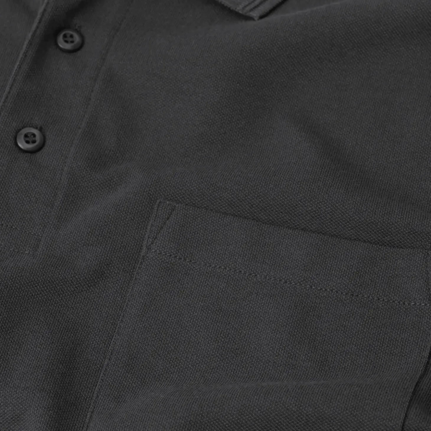 ID klassisk herre poloshirt koks grå str. L