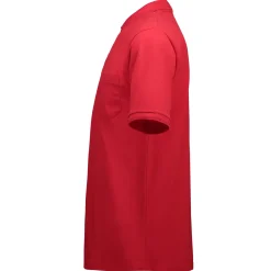 ID klassisk herre poloshirt rød str. XL