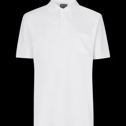 ID klassisk herre poloshirt hvid str. M