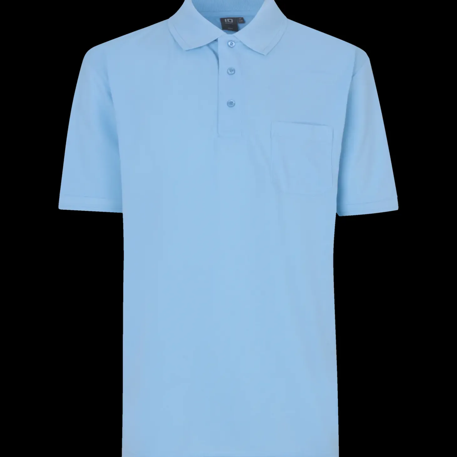 ID klassisk herre poloshirt lys blå str. XL