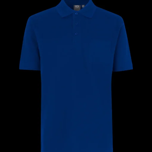 ID klassisk herre poloshirt kongeblå str. L