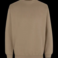 ID klassisk herre sweatshirt sand str. M
