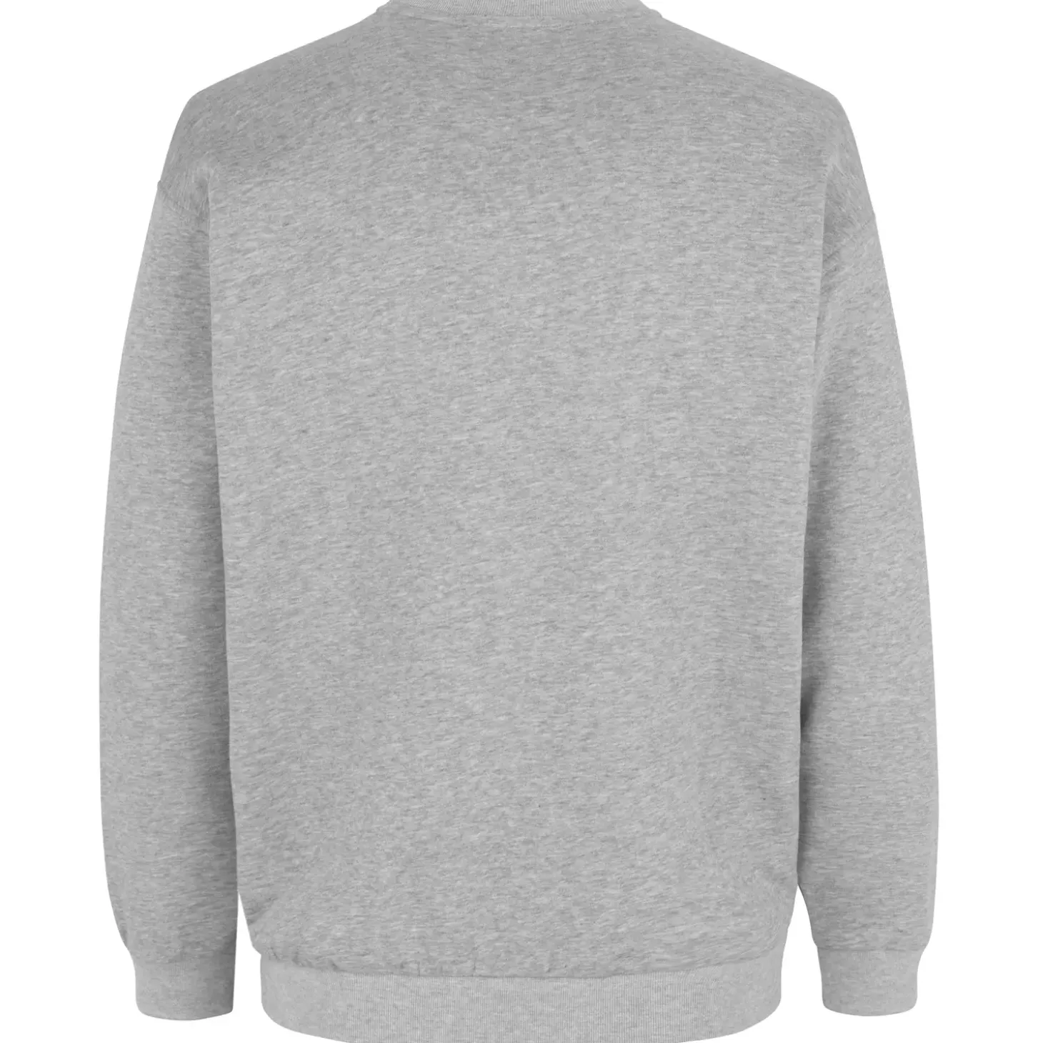 ID klassisk herre sweatshirt grå melange str. XL