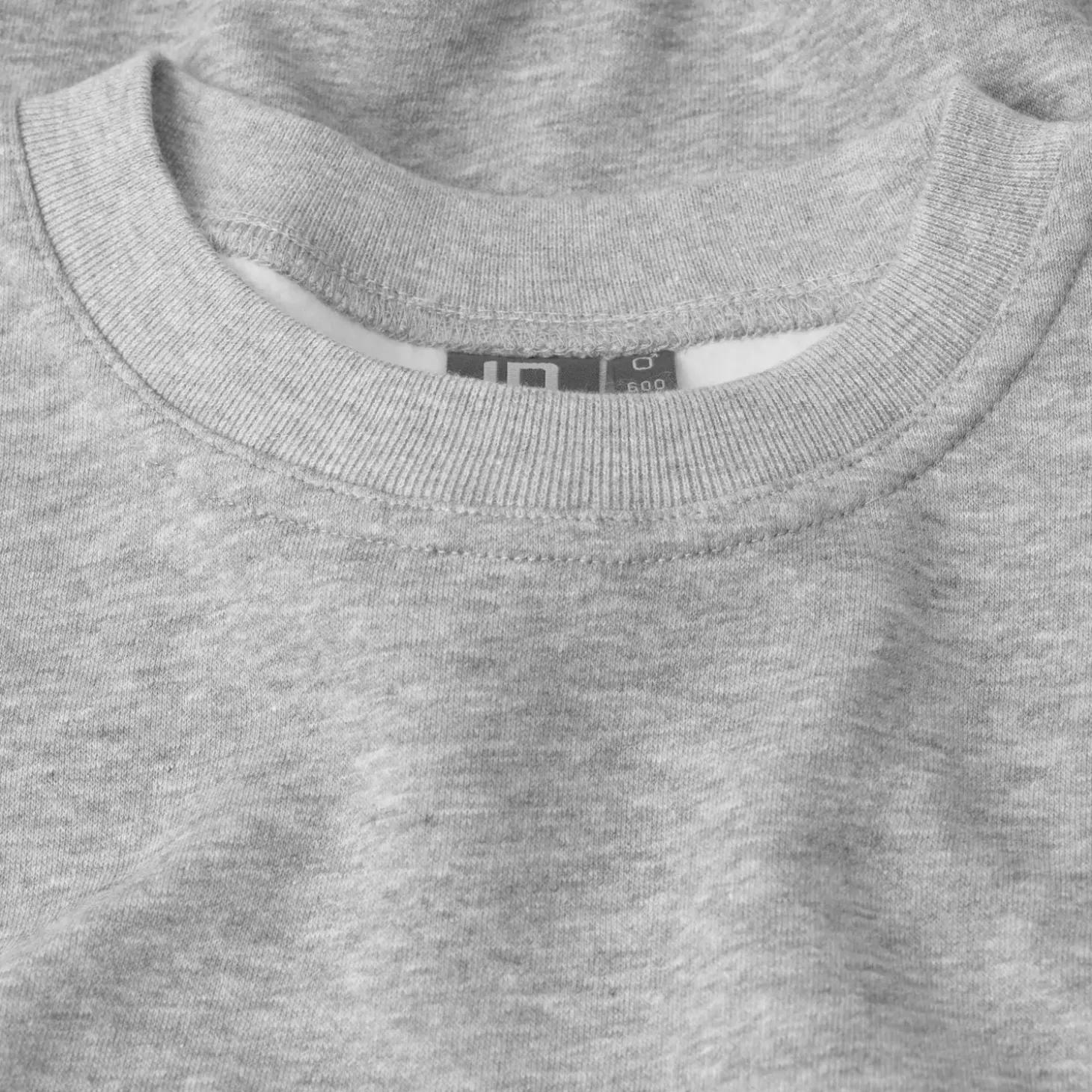 ID klassisk herre sweatshirt grå melange str. XL