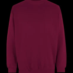 ID klassisk herre sweatshirt bordeaux str. 2XL