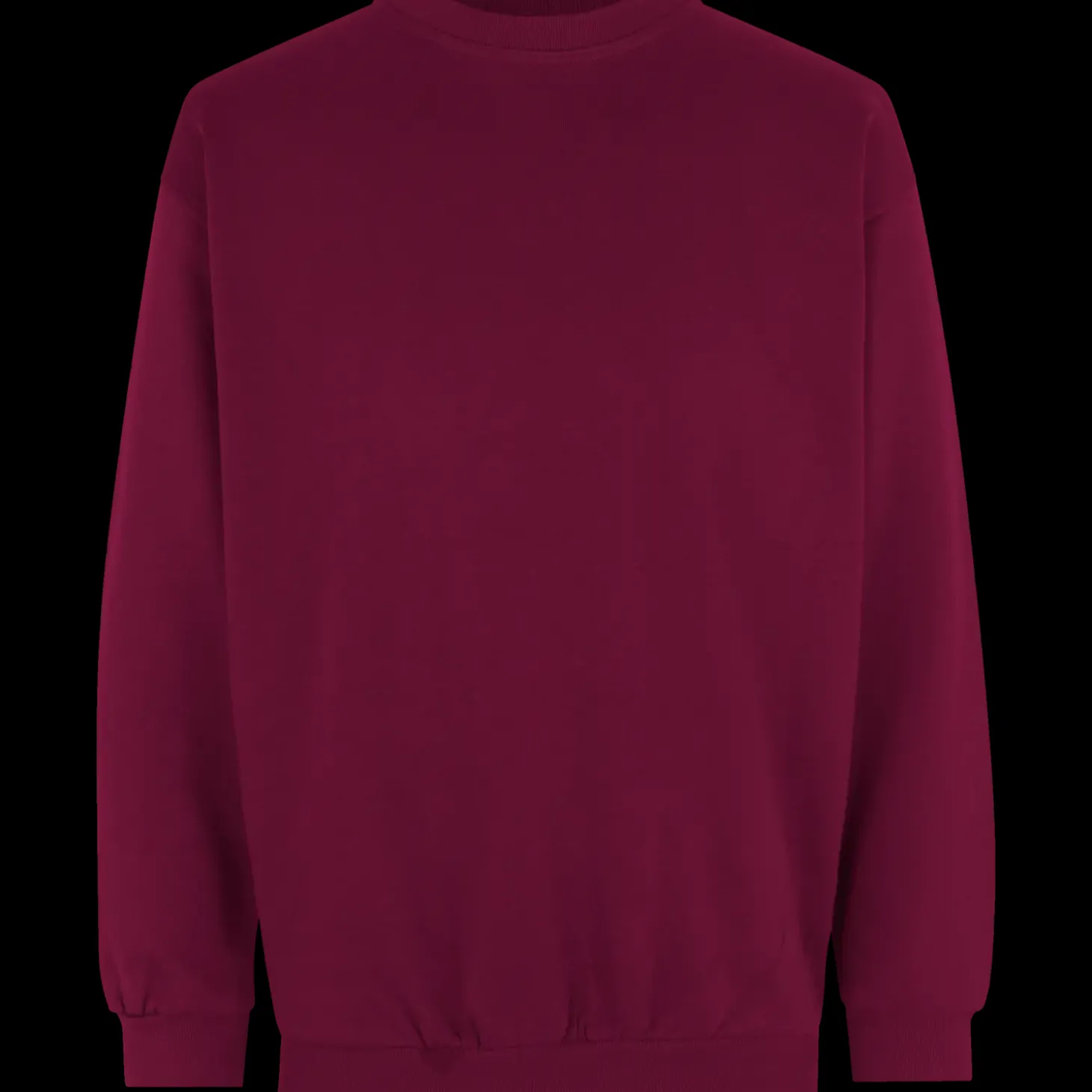ID klassisk herre sweatshirt bordeaux str. 2XL