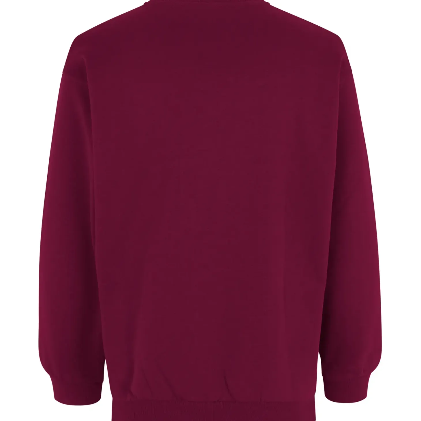 ID klassisk herre sweatshirt bordeaux str. 2XL