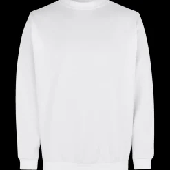 ID klassisk herre sweatshirt hvid str. M