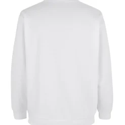 ID klassisk herre sweatshirt hvid str. M