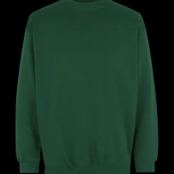 ID klassisk herre sweatshirt flaskegrøn str. 2XL