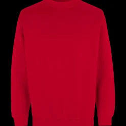 ID klassisk herre sweatshirt rød str. XL