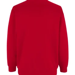ID klassisk herre sweatshirt rød str. XL