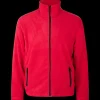 ID mikrofleece cardigan rød str. XL