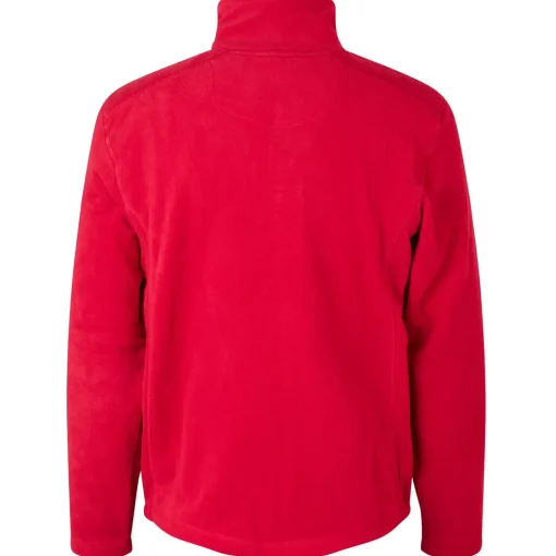 ID mikrofleece cardigan rød str. XL