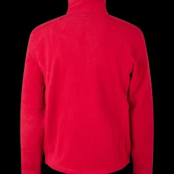 ID mikrofleece cardigan rød str. XL