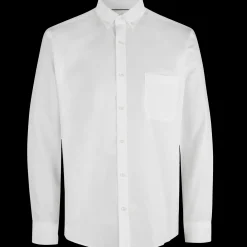ID Oxford L/S Modern fit herre skjorte hvid str. L