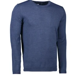 ID S650 Pullover herre blå melange str. XL