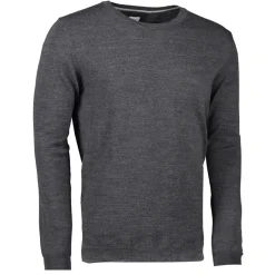 ID S650 Pullover herre mørk grå melange str. L