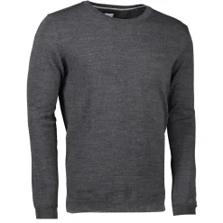 ID S650 Pullover herre mørk grå melange str. L