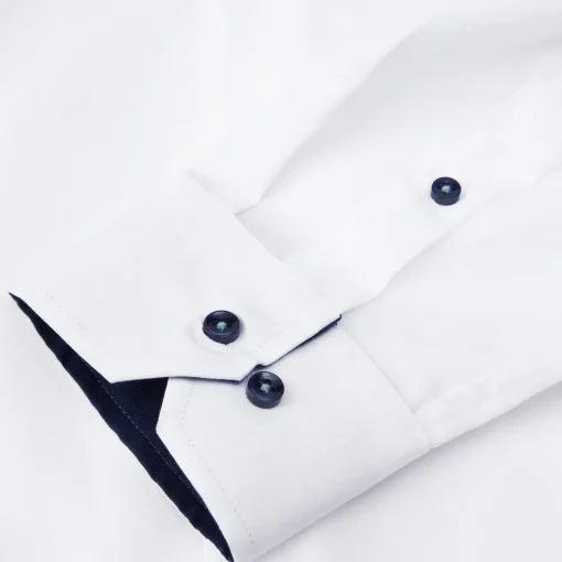 ID Seven Seas Fine Twill Virginia herre skjorte hvid str. M