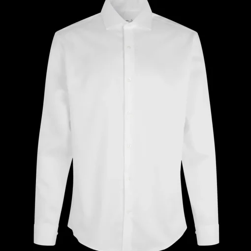 ID Seven Seas Fine Twill modern fit skjorte herre hvid str. L
