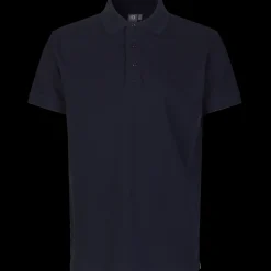ID stretch herre poloshirt navy str. L