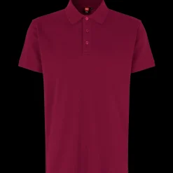 ID stretch herre poloshirt bordeaux str. 2XL