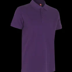 ID stretch herre poloshirt lilla str. 2XL