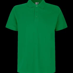 ID stretch herre poloshirt grøn str. L