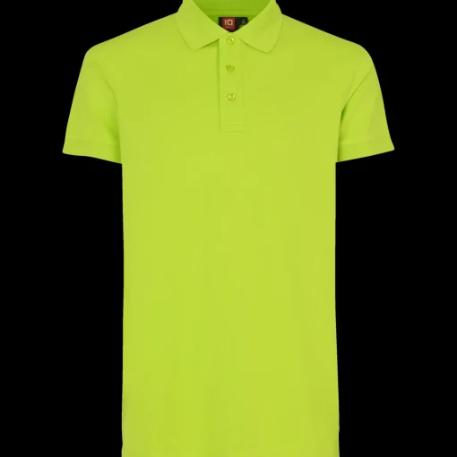 ID stretch herre poloshirt lime str. 2XL