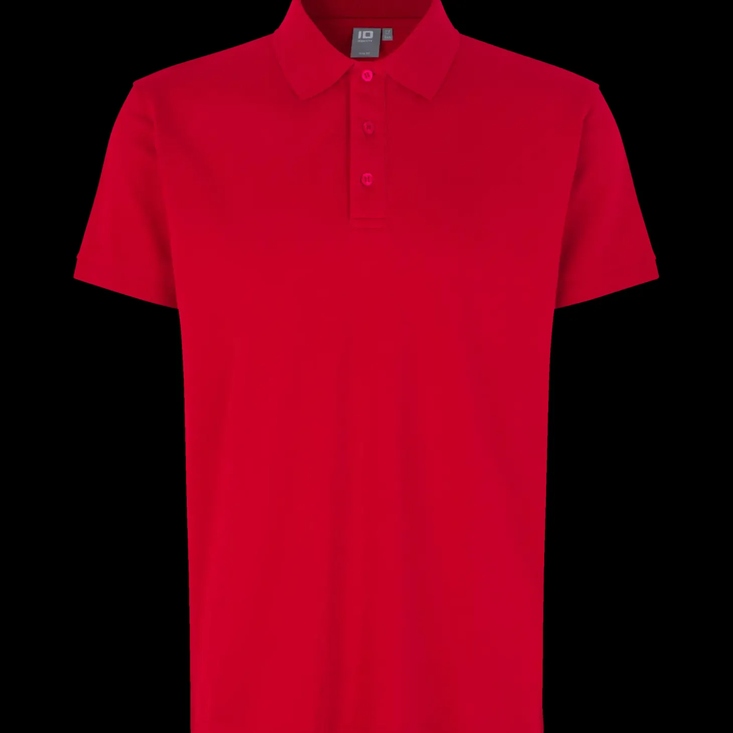 ID Stretch herre poloshirt rød str. L