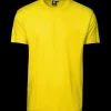 ID T-Time t-shirt kortærmet gul str. 2XL