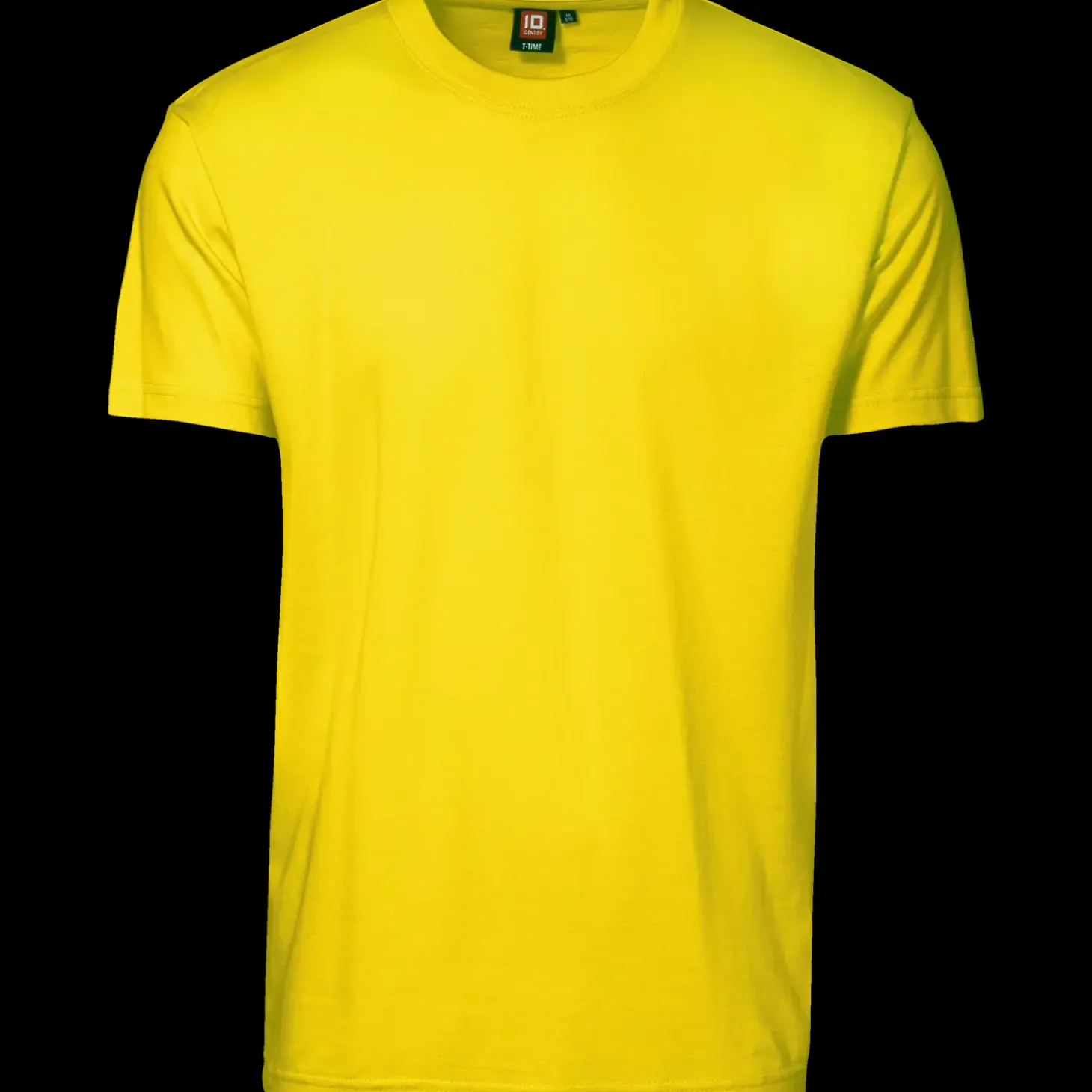 ID T-Time t-shirt kortærmet gul str. 2XL