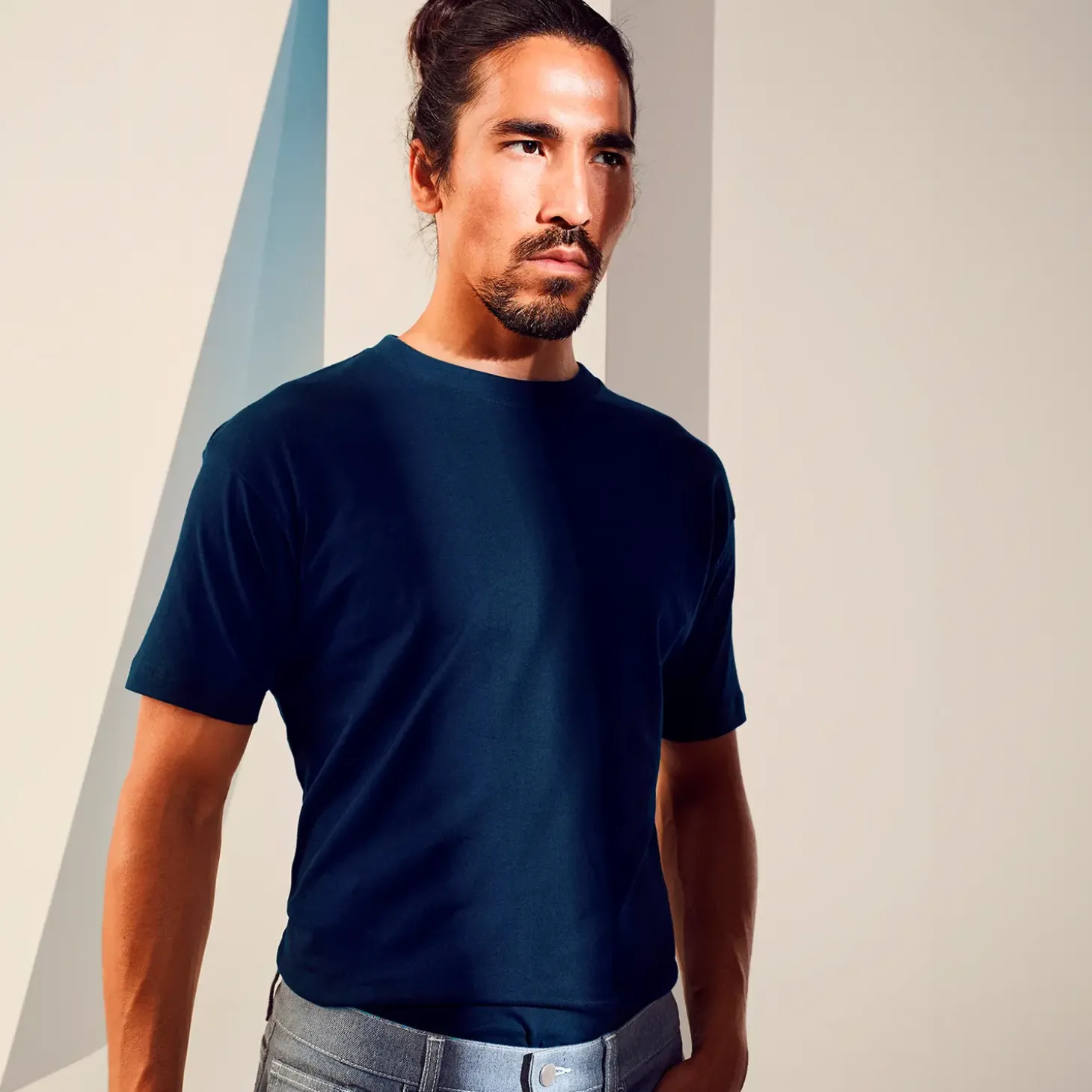 ID T-Time t-shirt kortærmet navy str. M