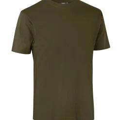 ID T-Time t-shirt kortærmet oliven str. L