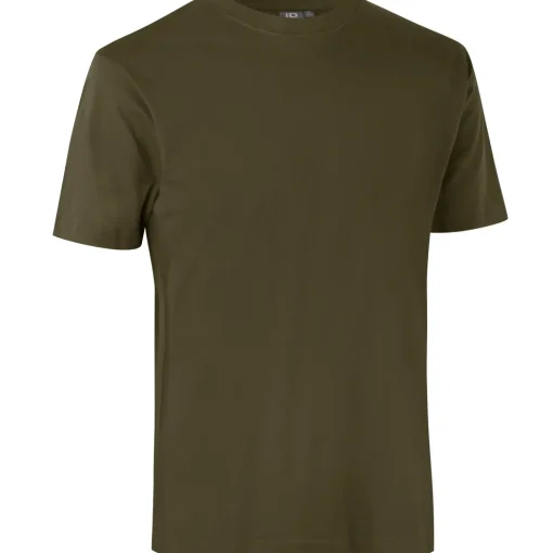 ID T-Time t-shirt kortærmet oliven str. L
