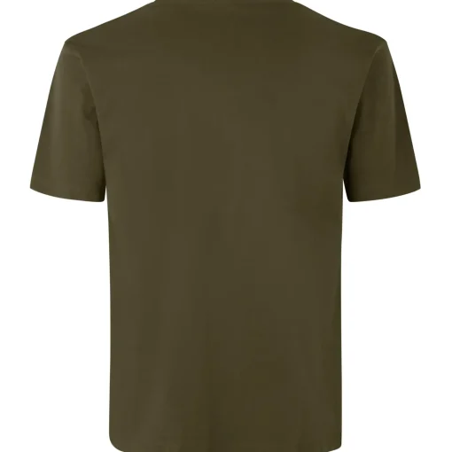 ID T-Time t-shirt kortærmet oliven str. L