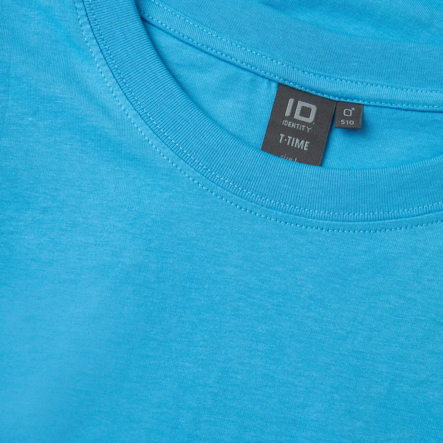 ID T-Time t-shirt kortærmet lys blå str. XL