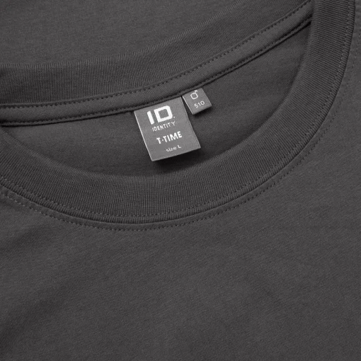 ID T-Time t-shirt kortærmet koks grå str. 2XL