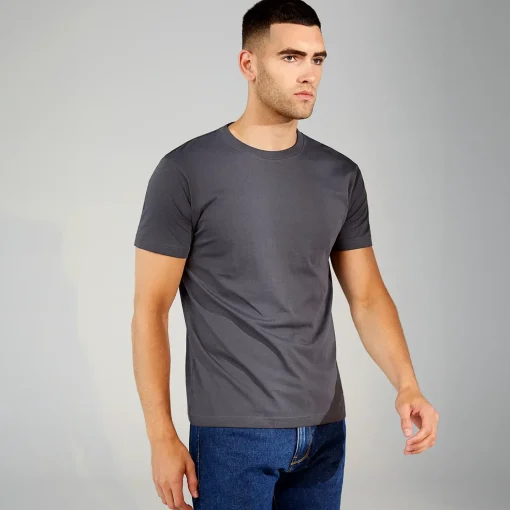 ID T-Time t-shirt kortærmet koks grå str. 2XL
