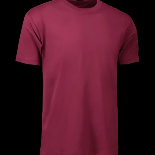 ID T-Time t-shirt kortærmet bordeaux str. L