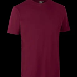 ID T-Time t-shirt kortærmet bordeaux str. L